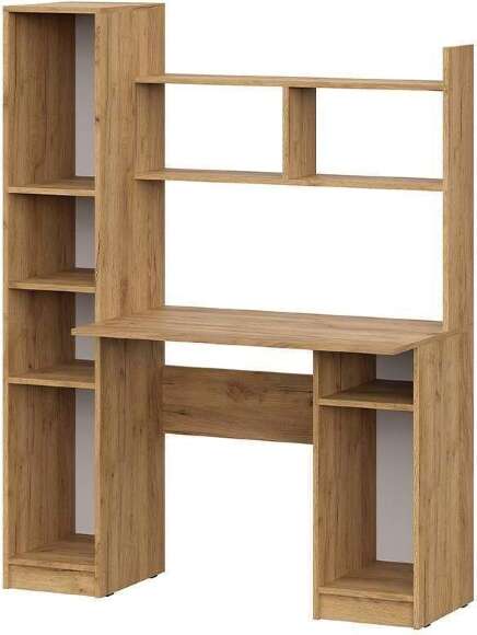 Стол компьютерный СТК 13, Дуб Золотой, Белый