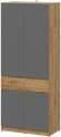 Авиньон шкаф двухстворчатый с ящиком / Дуб золотой/Графит