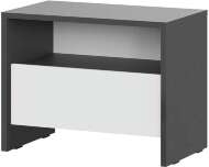 Дольче тумба прикроватная / Графит/Белый