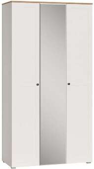 Остин Шкаф для одежды 13.336.03 белый/дуб золотой