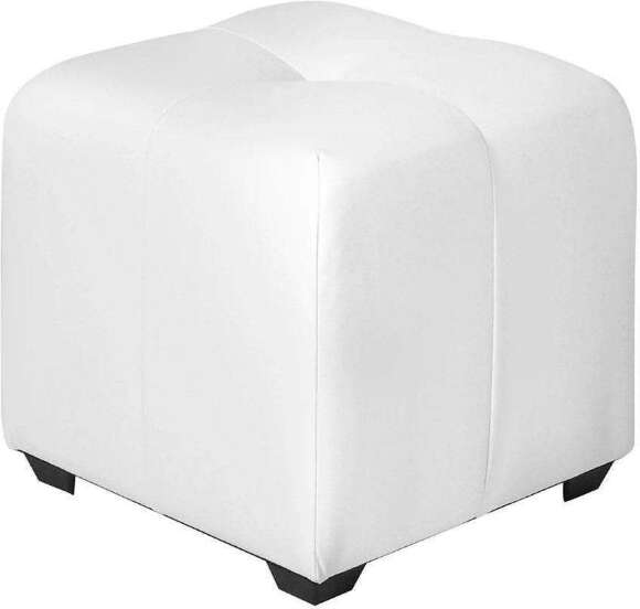 Пуф Николь Белый экокожа