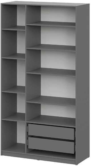 ШК 5 шкаф 1200 + полки 2 комплекта + ящики 1 комплект / Графит