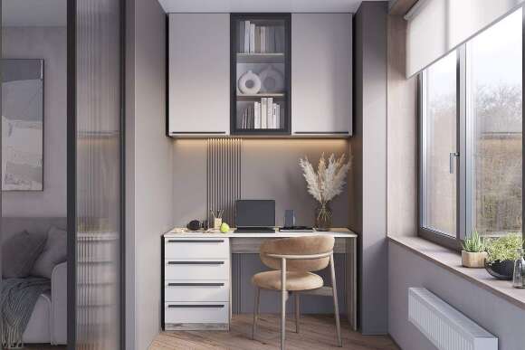 Шкаф навесной Урбан ШКН-07, Дуб смоки, Кашемир