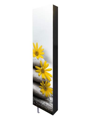 Поворотный шкаф Shelf.On Драйв Шелф Арт с рисунком на зеркале Желтый цветок art.5485