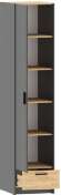 НМ 011.20 Шкаф для одежды Оттавия Антрацит/Дуб золотой НМ 011.20 Шкаф для одежды Оттавия Антрацит/Дуб золотой