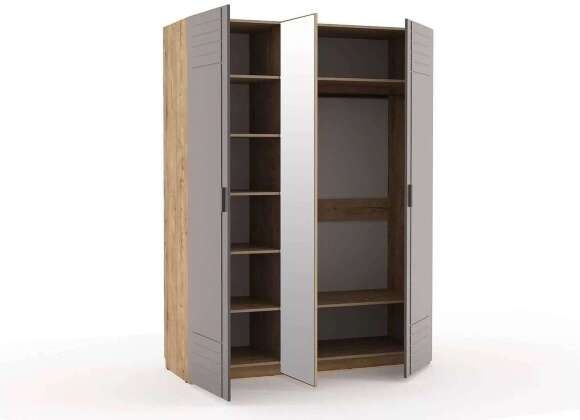 НМ 013.57 Шкаф комбинированный Livorno /дуб бунратти / софт графит НМ 013.57 Шкаф комбинированный Livorno /дуб бунратти / софт графит