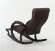 Кресло-качалка Марсель Черный / Кофе