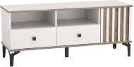 Тумба под ТВ 51.06 Либерти опора h=150мм Белый / Дуб Каньон