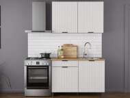 Кухня Венера 1200 МДФ Белый матовый фрезерованный Кухня Венера 1200 МДФ Белый матовый фрезерованный