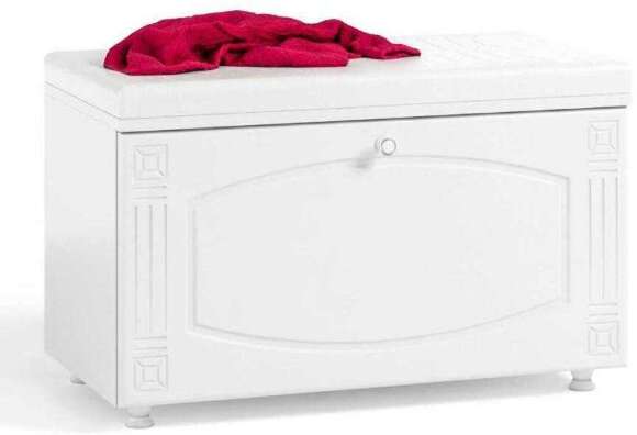 Тумба под обувь (ш.800) Афина АФ-22 белое дерево