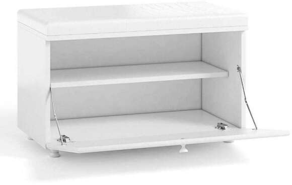 Тумба под обувь (ш.800) Афина АФ-22 белое дерево