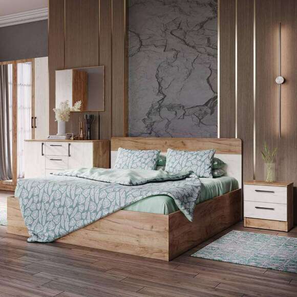 Кровать 160х200 Вегас (ТЭКС) с настилом ДСП