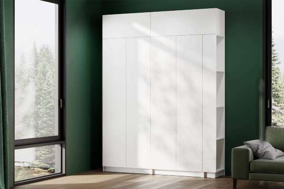 Шкаф навесной Бали (1000), Белый шагрень Шкаф навесной Бали (1000), Белый шагрень