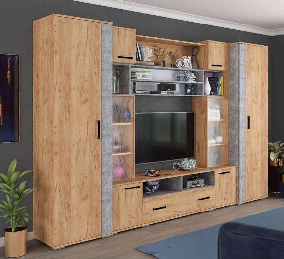 Центральная секция Оскар-18 ОГЦН-1 (ТЭКС) Дуб Крафт / Ателье Центральная секция Оскар-18 ОГЦН-1 (ТЭКС) Дуб Крафт / Ателье