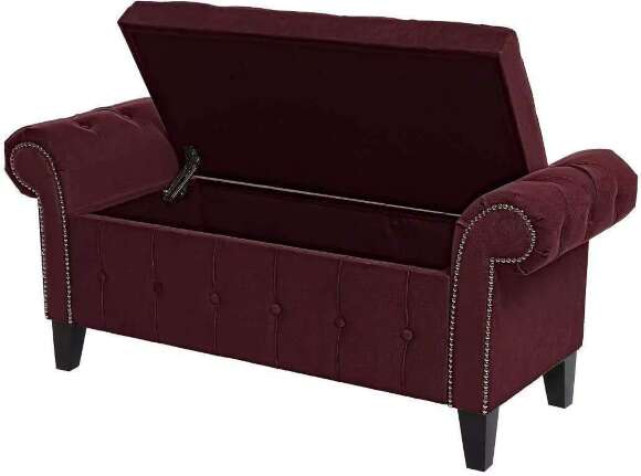 Пуф Торрокс бордовый