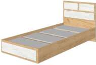 Кровать 80х200 Зара с проложками ДСП (Крафт золотой / Крафт белый) Кровать 80х200 Зара с проложками ДСП (Крафт золотой / Крафт белый)