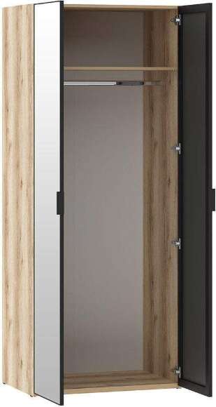 200.04 шкаф для одежды (зеркало) Арден Дуб Делано / черный 200.04 шкаф для одежды (зеркало) Арден Дуб Делано / черный