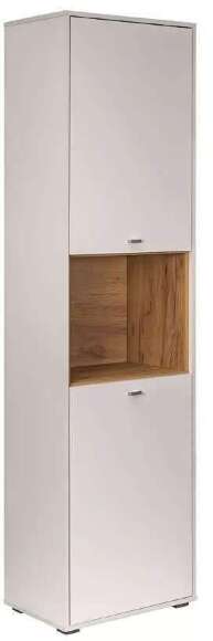 Бэль Шкаф комбинированный 10.04 Дуб Золотой / Белый