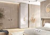 Шкаф Ирис с антресолью (900), Кашемир, Кашемир