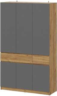 Авиньон шкаф трехстворчатый / Дуб золотой/Графит