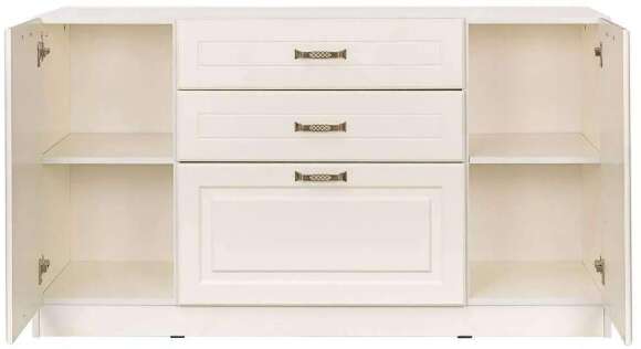 Ливерпуль Комод Белый/Ясень ваниль