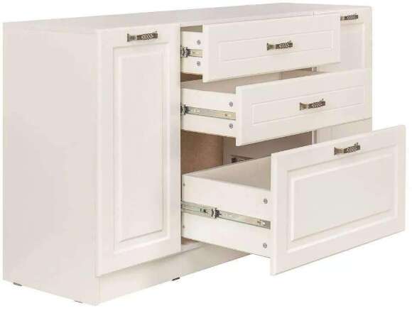 Ливерпуль Комод Белый/Ясень ваниль