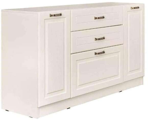 Ливерпуль Комод Белый/Ясень ваниль