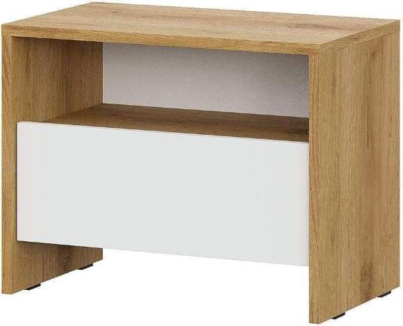 Дольче тумба прикроватная / Дуб золотой/Белый