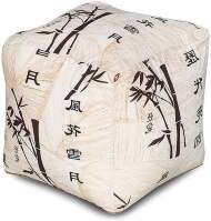 Пуфик Куб Стебли Бамбука