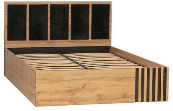 Кровать Либерти 51.21 с под. мех. Дуб вотан/Черный Кровать Либерти 51.21 с под. мех. Дуб вотан/Черный