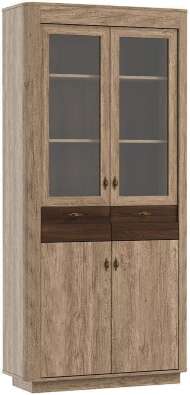 Шкаф-витрина Фантазия 34.05 дуб каньон/дуб кальяри Шкаф-витрина Фантазия 34.05 дуб каньон/дуб кальяри