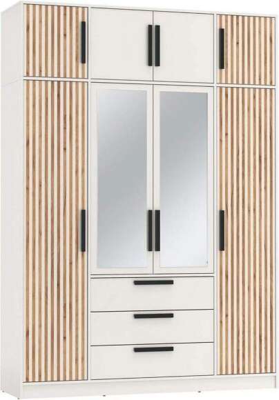 83.07 шкаф + 83.10 тумба Вегас Белый