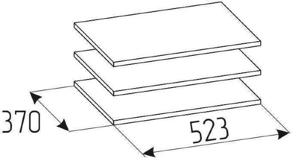 Полки Nature 72 (для шкафа 71) Глазов-мебель