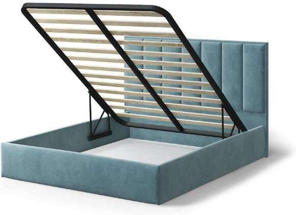 Кровать с подъемным механизмом Лира 160х200, бирюзовый