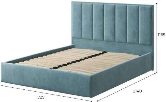 Кровать с подъемным механизмом Лира 160х200, бирюзовый