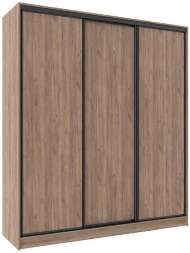 Шкаф-купе трехдверный 2000 Домашний Дуб табачный Craft