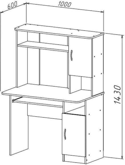 Интел-15 стол компьютерный Бодега Темный / Светлый