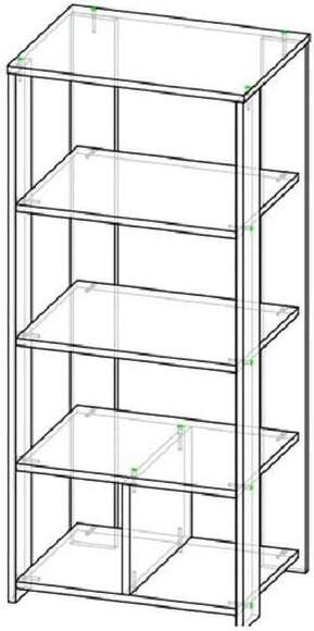 Стеллаж универсальный Бодега темный
