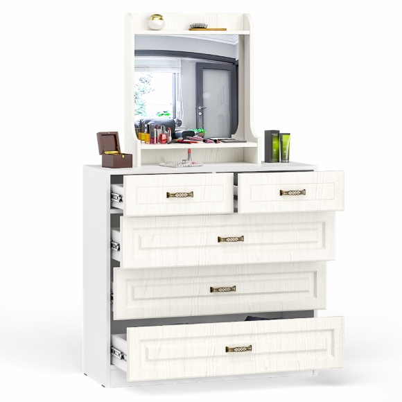 Спальня Ливерпуль вар.5 Белый/Ясень ваниль