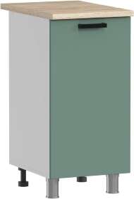 МК Аленушка Н 400 Орешник, Матовая Мята, скоба черный (со столешницей)