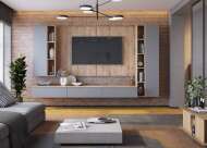 Гостиная модульная Сканди. Комплект 2, смоки