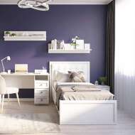 Кровать с мягкой спинкой и основанием 90х200 Александрия Кровать с мягкой спинкой и основанием 90х200 Александрия