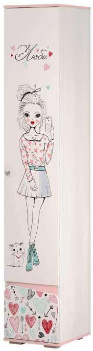 Шкаф-пенал закрытый Малибу ПН-11 БТС Шкаф-пенал закрытый Малибу ПН-11 БТС