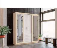 Шкаф-купе Фортуна (1,7), Дубсонома,Ясень анкор светлый