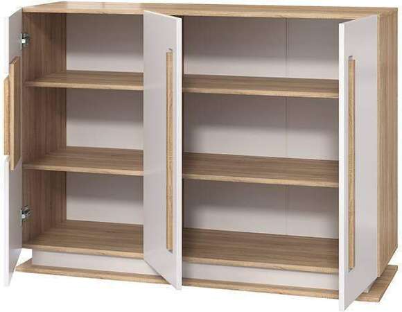 Комод Дора 30.06-02, Дуб сонома, Белый