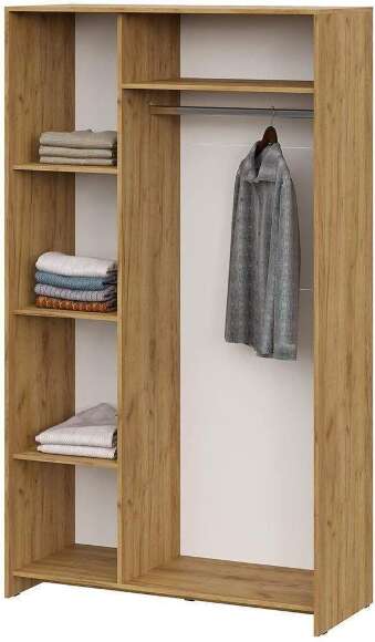 Дольче шкаф трехстворчатый / Дуб золотой/Белый Дольче шкаф трехстворчатый / Дуб золотой/Белый