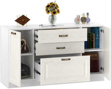 Спальня Ливерпуль вар.6 Белый/Ясень ваниль