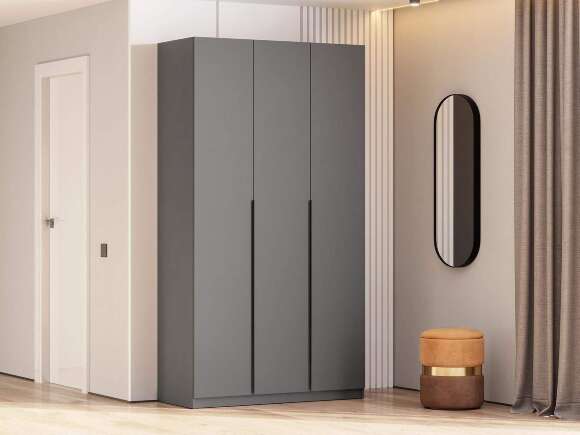 ШК 5 шкаф 1200 + полки 2 комплекта / Графит