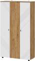 Шкаф трехстворчатый Байкал, Дуб Золотой, Белый матовый