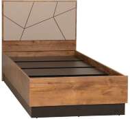 Кровать одинарная Гамма с настилом 54.17 Таксония/Грей